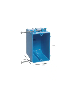 18Cu" Pvc Single Gang Outlet B