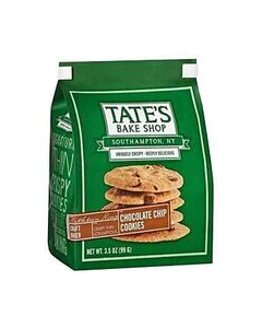 COOKIES CHOC CHIP TATES 3.5OZ